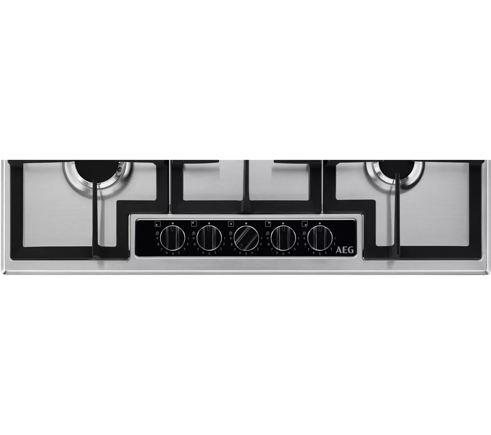 AEG HGB75420YM 75 cm Gas Hob - Stainless Steel