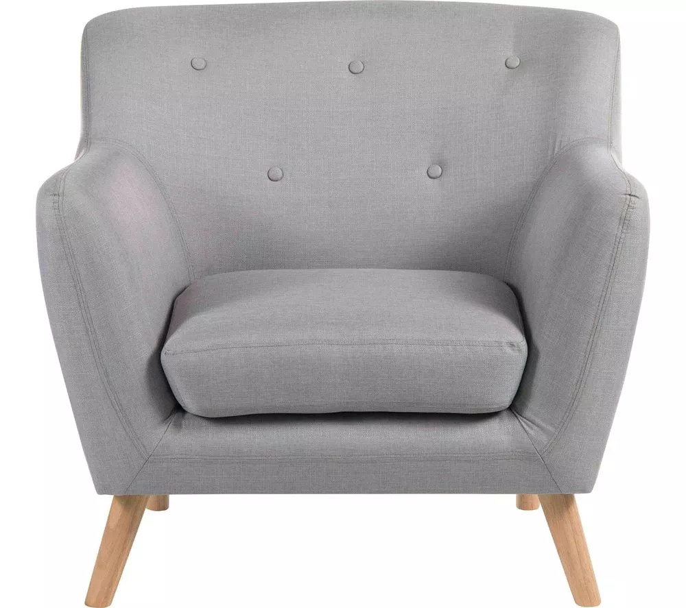 TEKNIK Skandi Fabric Reception Chair - Grey