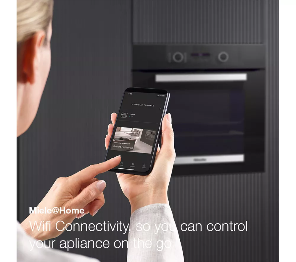 MIELE H7164BP Electric Pyrolytic Steam Smart Oven - Stainless Steel