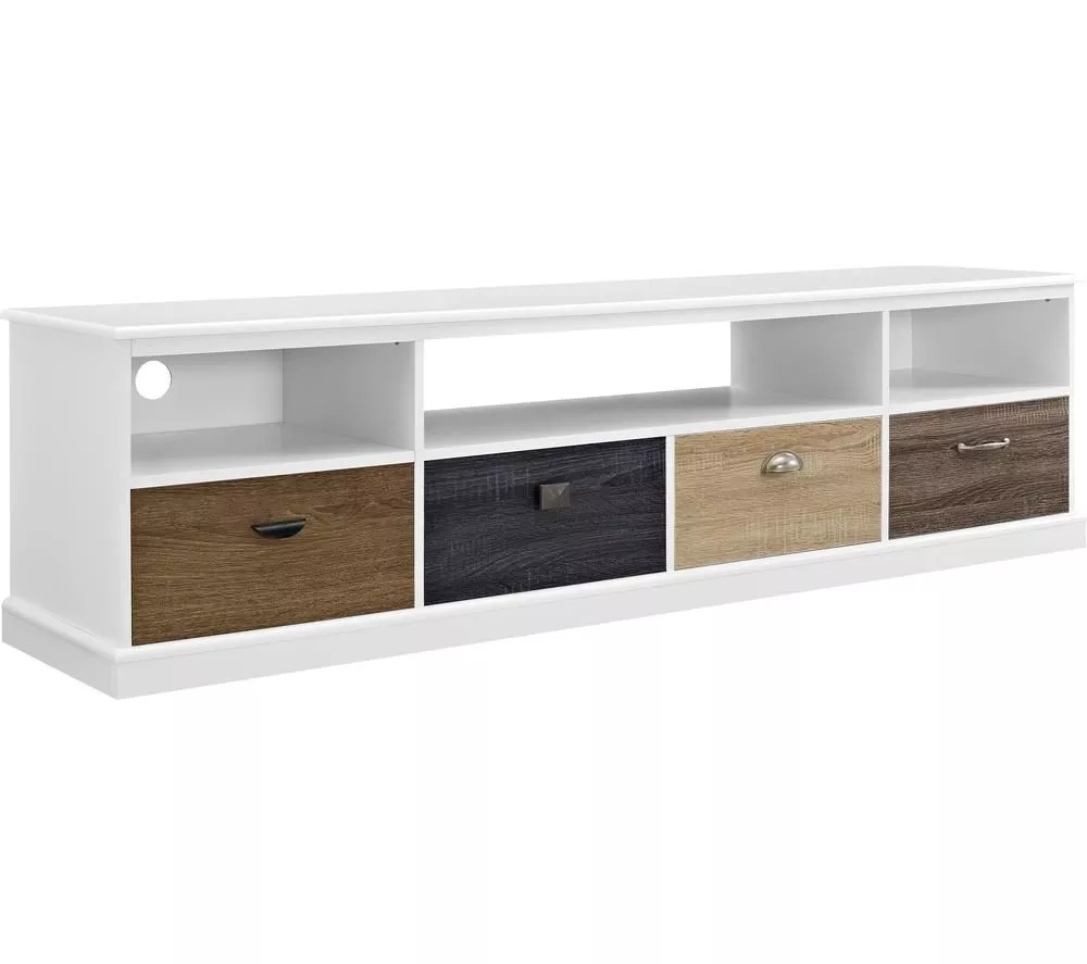 DOREL HOME 1773096PCOMUK Mercer 1829 mm TV Stand - White