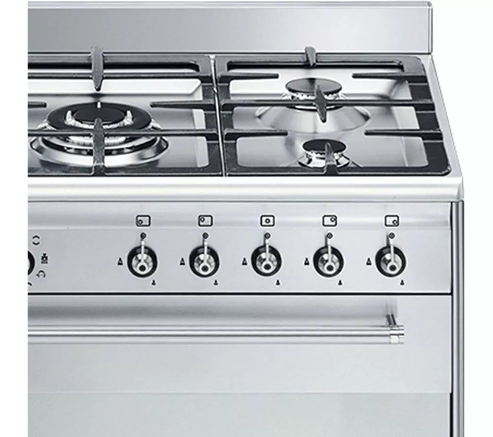 SMEG SUK91MFX9 Concert 90 cm Dual Fuel Range Cooker - Stainless Steel