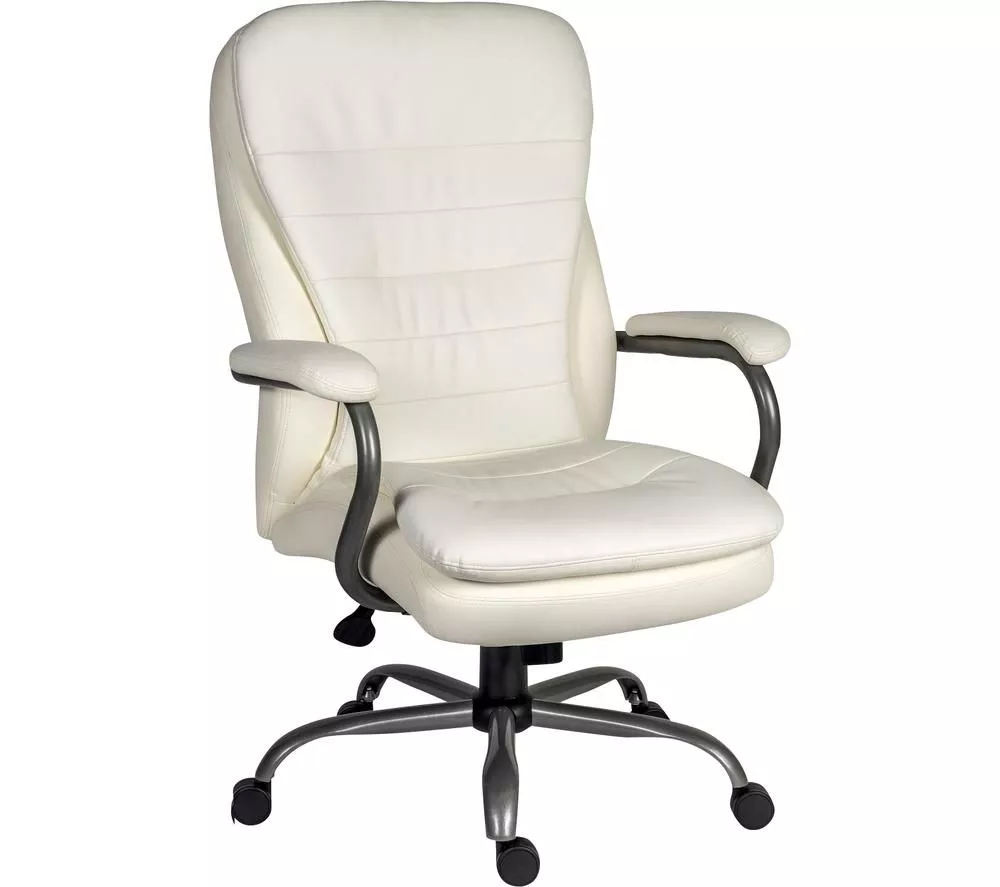 TEKNIK Goliath 6988 Bonded Leather Tilting Executive Chair - White