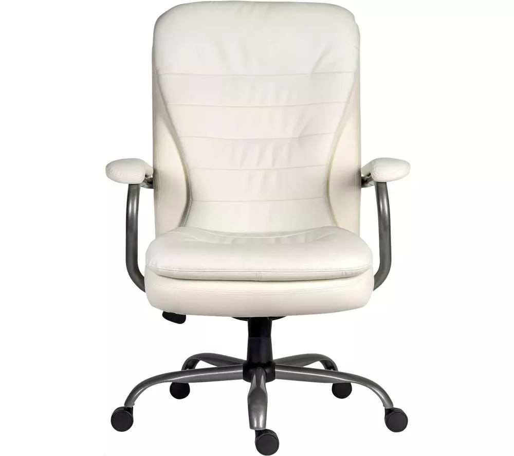 TEKNIK Goliath 6988 Bonded Leather Tilting Executive Chair - White