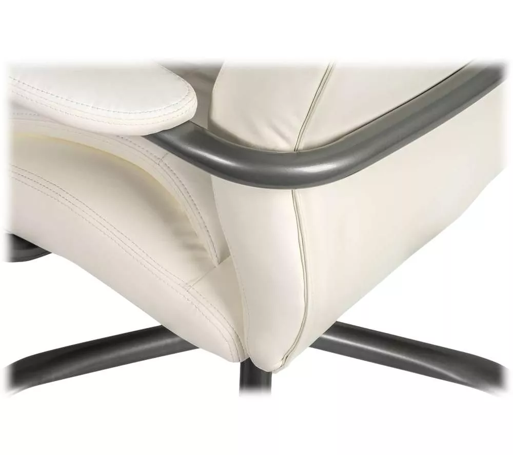 TEKNIK Goliath 6988 Bonded Leather Tilting Executive Chair - White