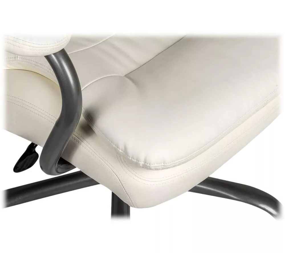 TEKNIK Goliath 6988 Bonded Leather Tilting Executive Chair - White