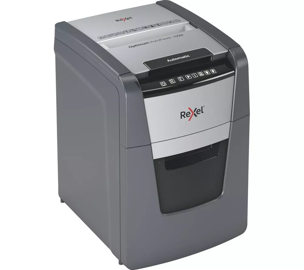 REXEL Optimum AutoFeed+ 100M Micro Cut Paper Shredder