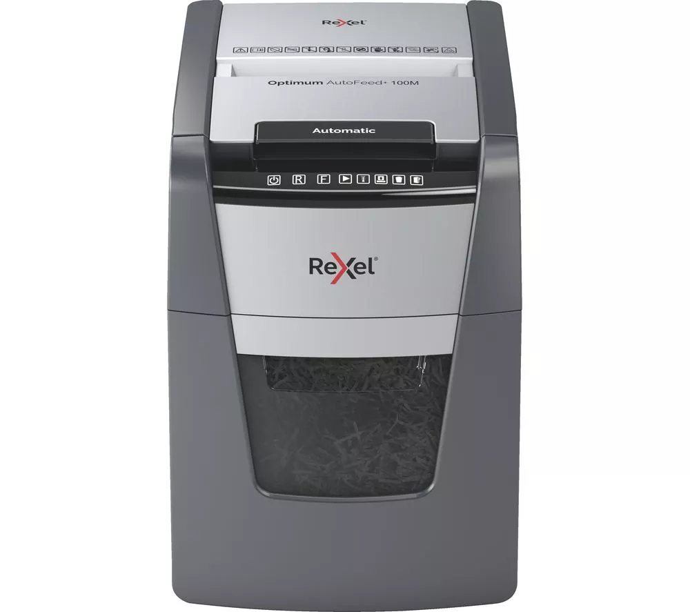 REXEL Optimum AutoFeed+ 100M Micro Cut Paper Shredder