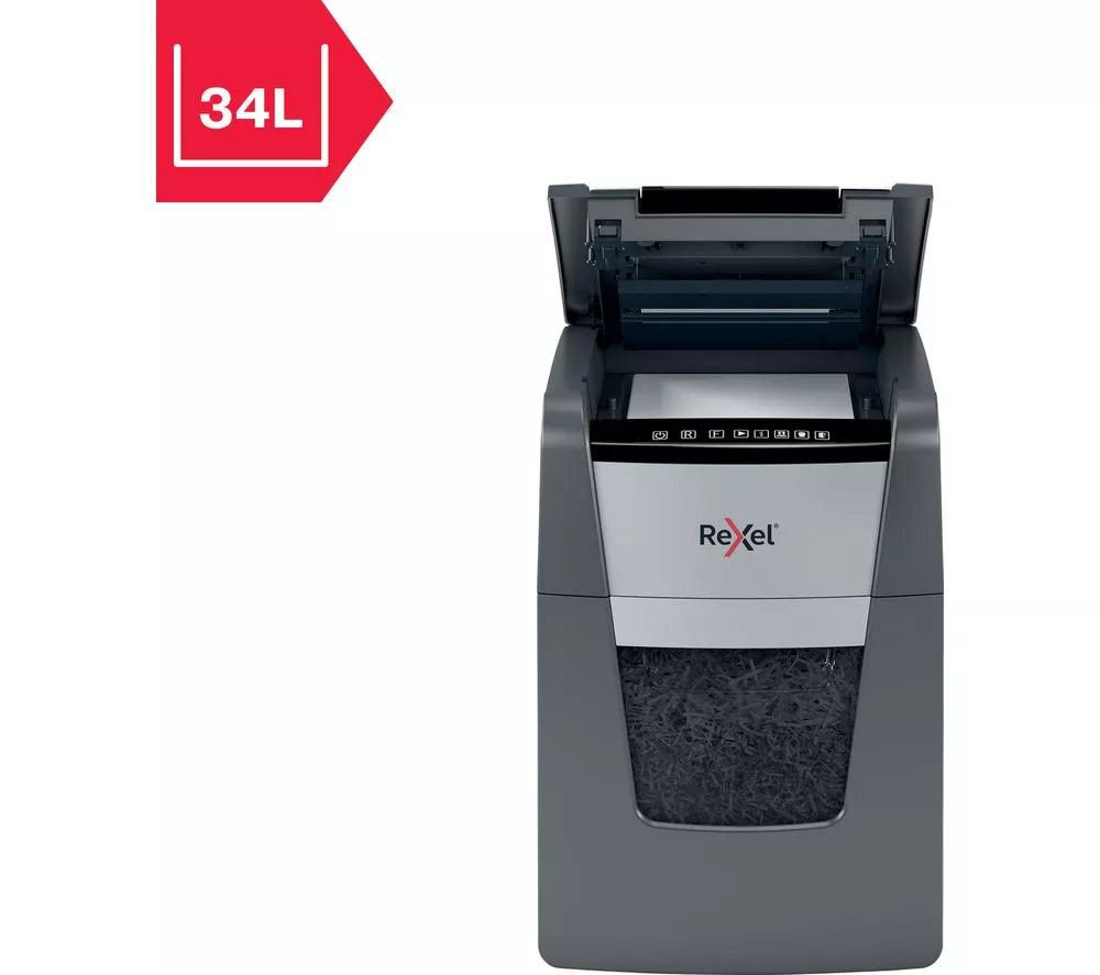 REXEL Optimum AutoFeed+ 100M Micro Cut Paper Shredder