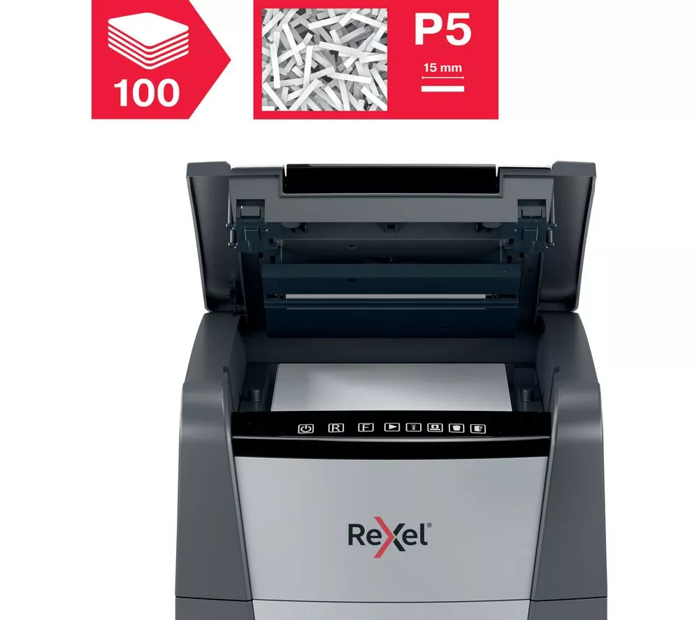 REXEL Optimum AutoFeed+ 100M Micro Cut Paper Shredder