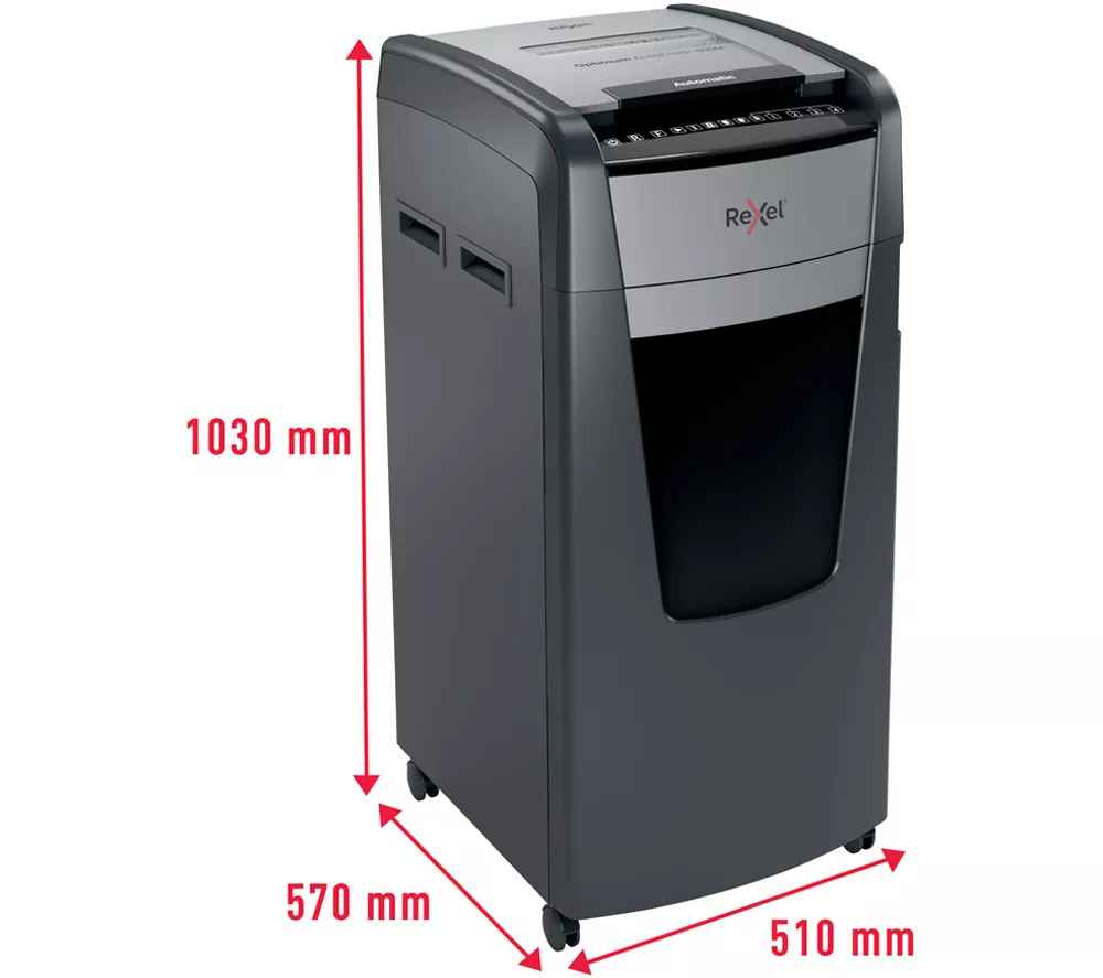 REXEL Optimum AutoFeed+ 600M Micro Cut Paper Shredder