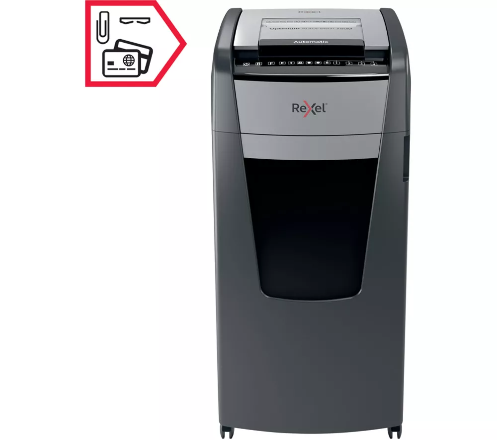 REXEL Optimum AutoFeed+ 750M Micro Cut Paper Shredder