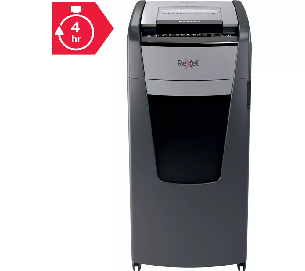 REXEL Optimum AutoFeed+ 750M Micro Cut Paper Shredder