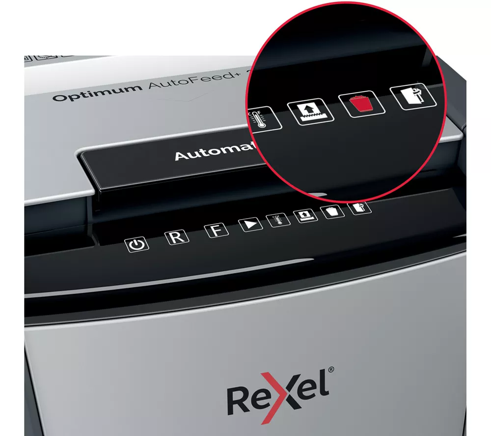 REXEL Optimum AutoFeed+ 750M Micro Cut Paper Shredder
