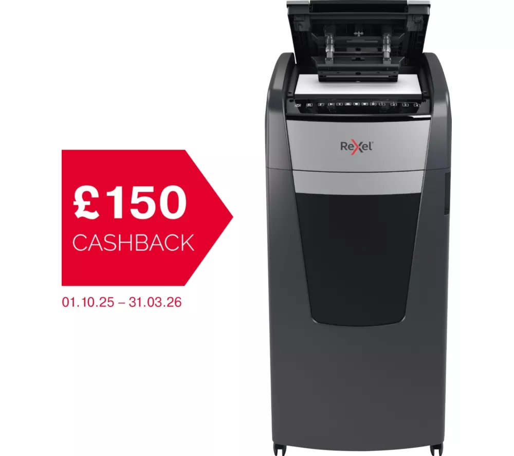 REXEL Optimum AutoFeed+ 750X Cross Cut Paper Shredder