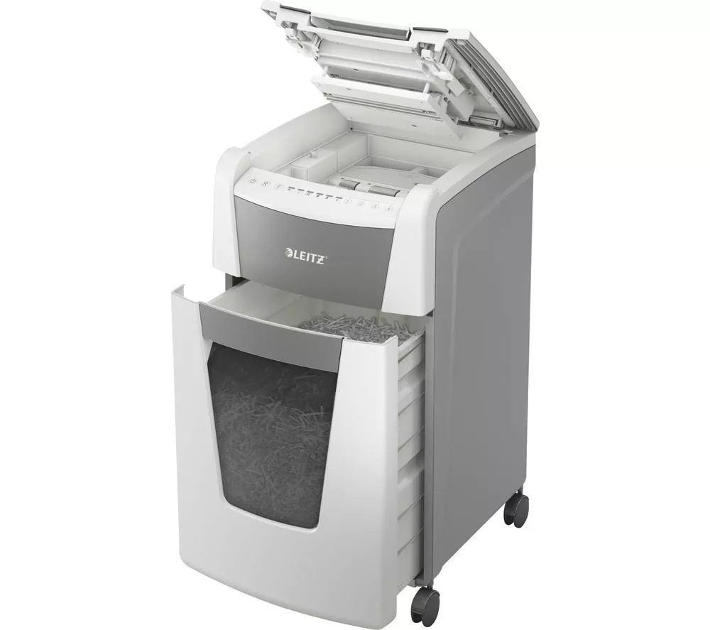 LEITZ IQ AutoFeed Office 300 P5 Micro Cut Paper Shredder
