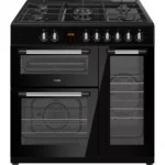 LOGIK LRC90B21 90 cm Dual Fuel Range Cooker - Black