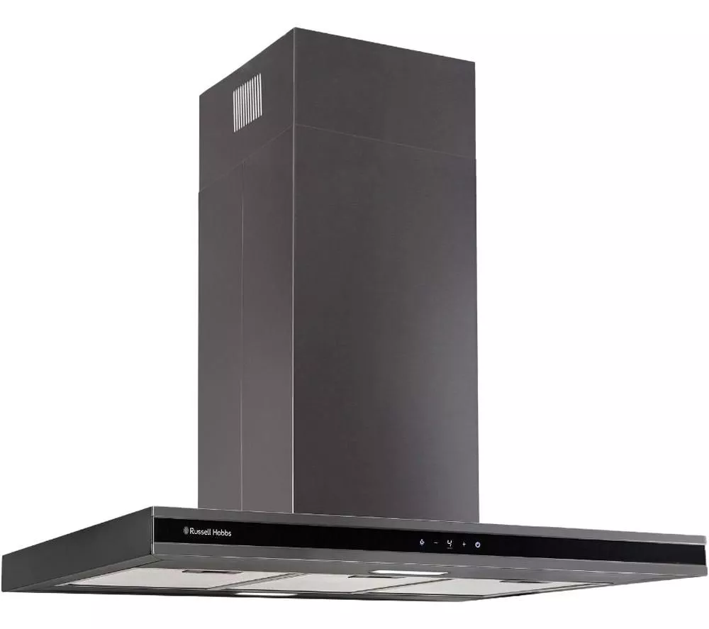 RUSSELL HOBBS RHICH904DB Midnight Collection Island Cooker Hood - Dark Steel