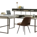 TEKNIK Manhattan View L-Shaped Desk - Oak