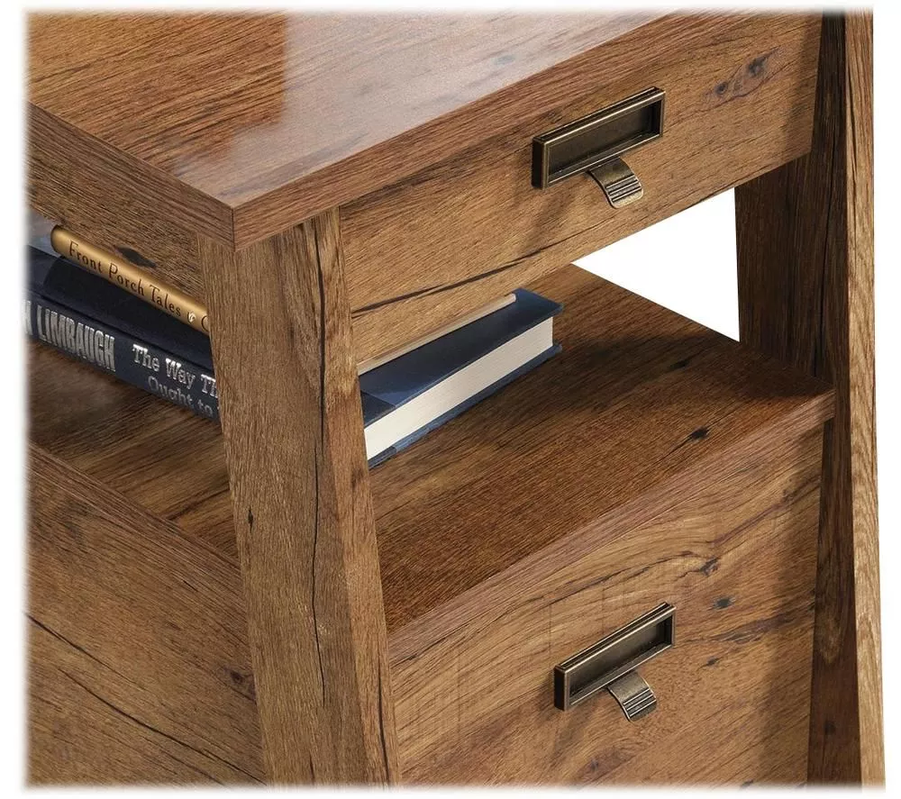 TEKNIK 5424127 Executive Trestle Desk - Oak