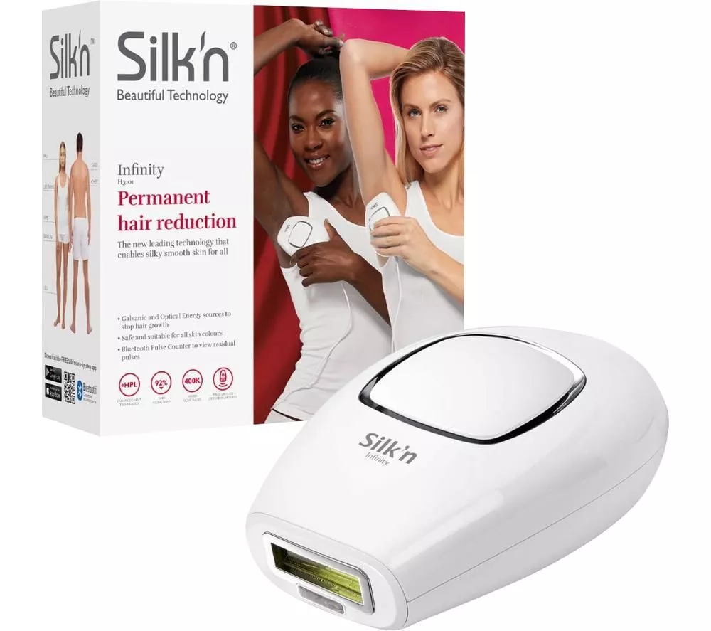 SILK N Infinity SLKINF1PE1 IPL Hair Removal System - White
