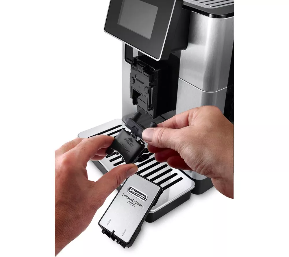 DELONGHI PrimaDonna Soul ECAM610.75 Smart Bean to Cup Coffee Machine - Silver & Black