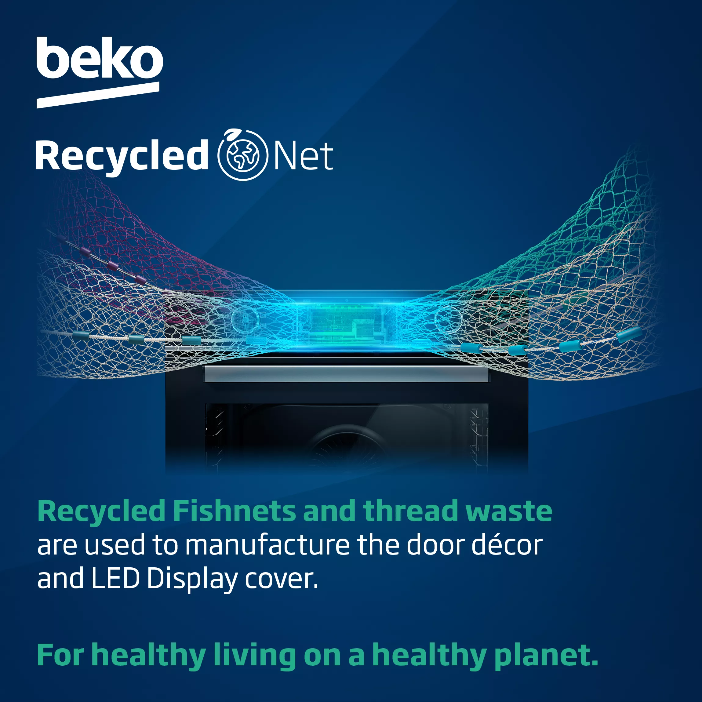 BEKO Pro RecycledNet BBXDF29300Z Electric Double Oven - Black Steel
