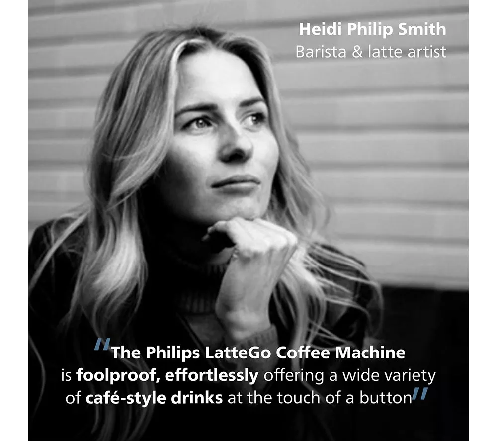 PHILIPS LatteGo EP5446 70 Bean to Cup Coffee Machine - Black