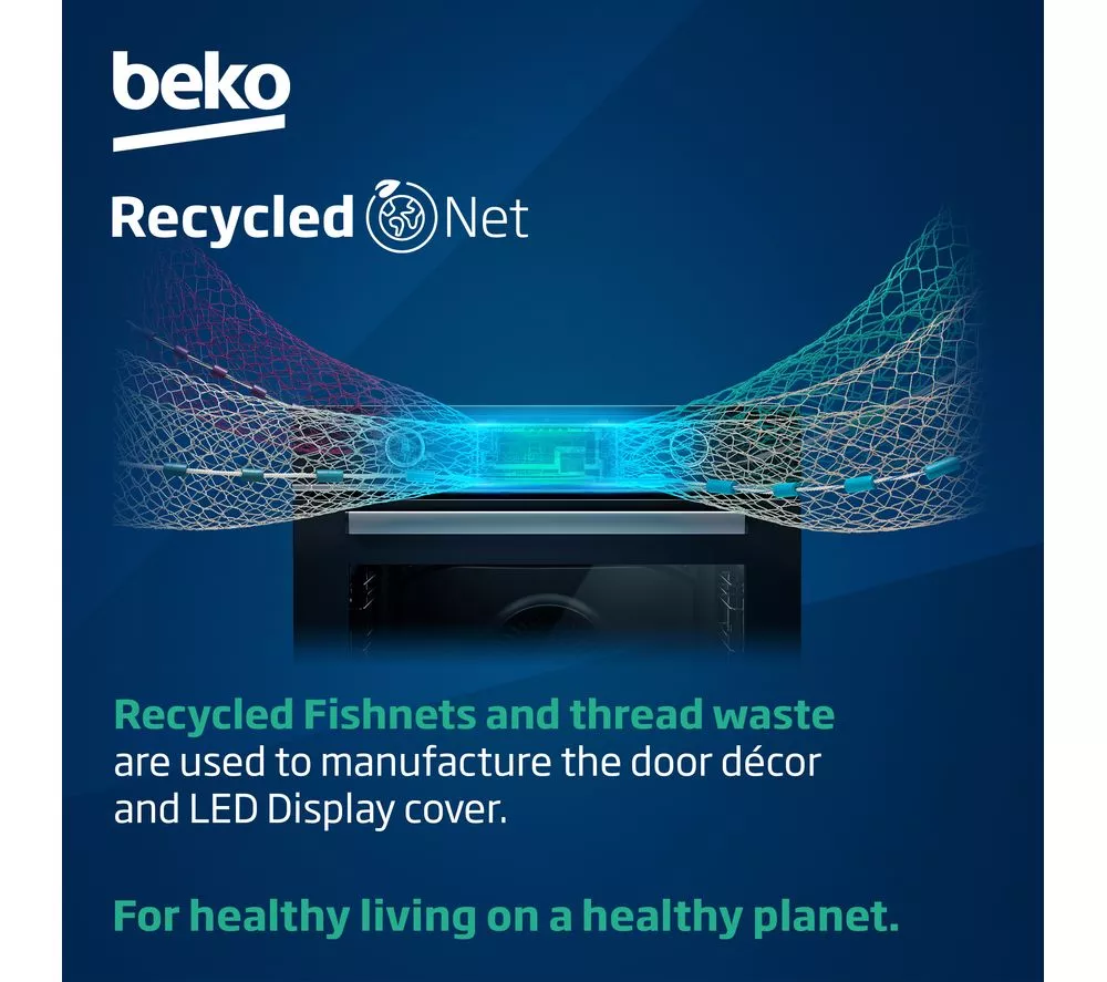 BEKO Pro RecycledNet BBXTF25300X Electric Double Oven - Stainless Steel