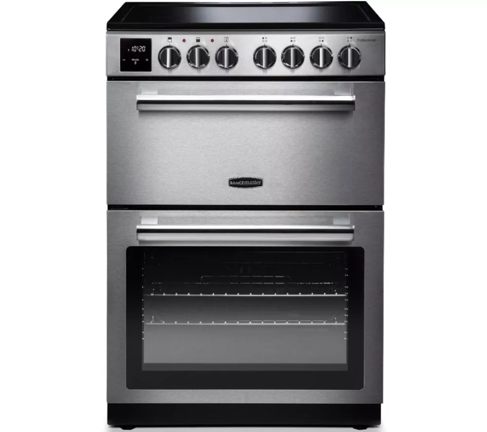 RANGEMASTER Professional+ PROPL60ECSS C 60 cm Electric Ceramic Range Cooker - Stainless Steel & Chrome