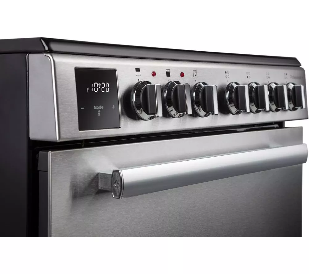 RANGEMASTER Professional+ PROPL60ECSS C 60 cm Electric Ceramic Range Cooker - Stainless Steel & Chrome
