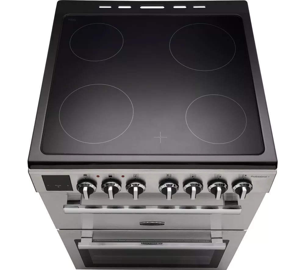RANGEMASTER Professional+ PROPL60ECSS C 60 cm Electric Ceramic Range Cooker - Stainless Steel & Chrome