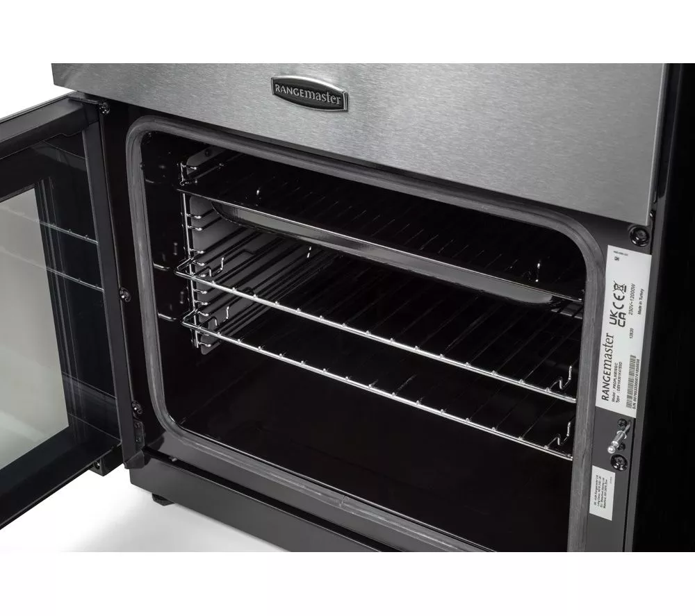 RANGEMASTER Professional+ PROPL60ECSS C 60 cm Electric Ceramic Range Cooker - Stainless Steel & Chrome