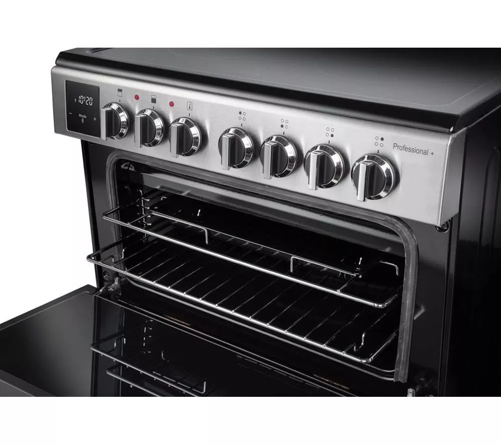 RANGEMASTER Professional+ PROPL60ECSS C 60 cm Electric Ceramic Range Cooker - Stainless Steel & Chrome
