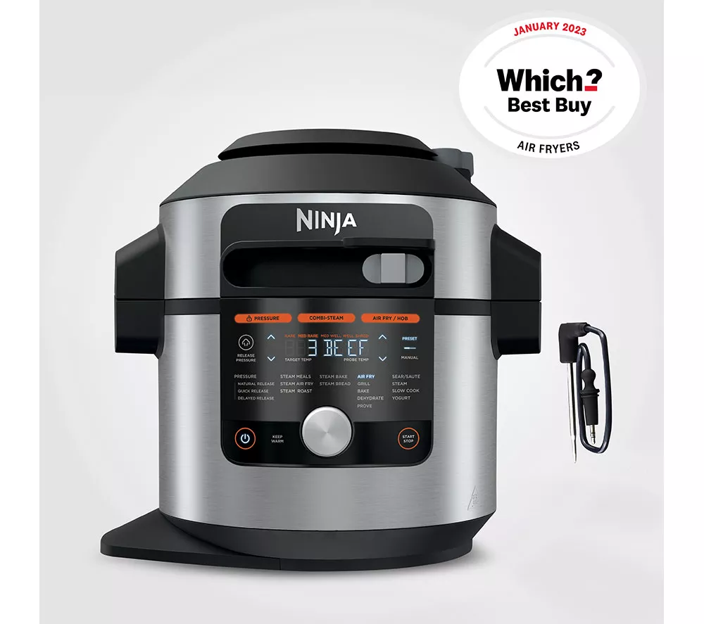 NINJA Foodi MAX 15-in-1 SmartLid OL750UK Multicooker & Air Fryer - Stainless Steel & Black