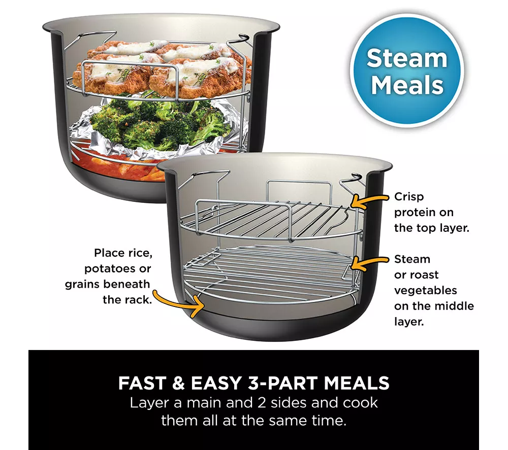 NINJA Foodi MAX 15-in-1 SmartLid OL750UK Multicooker & Air Fryer - Stainless Steel & Black