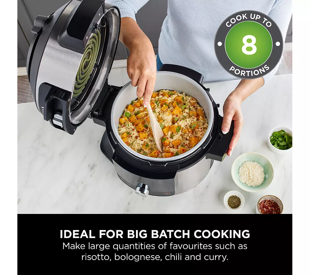 NINJA Foodi MAX 15-in-1 SmartLid OL750UK Multicooker & Air Fryer - Stainless Steel & Black