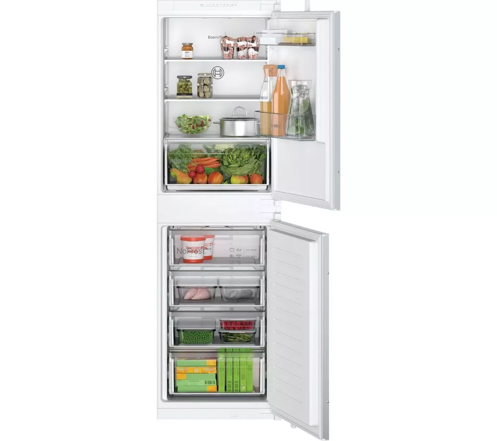 BOSCH Series 2 KIN85NSE0G Integrated 50 50 Fridge Freezer - Sliding Hinge