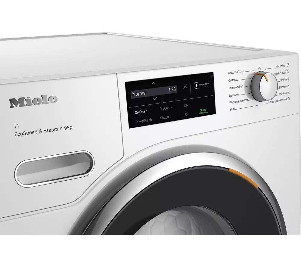 MIELE EcoSpeed TWL780WP WiFi-enabled 9 kg Heat Pump Tumble Dryer - White