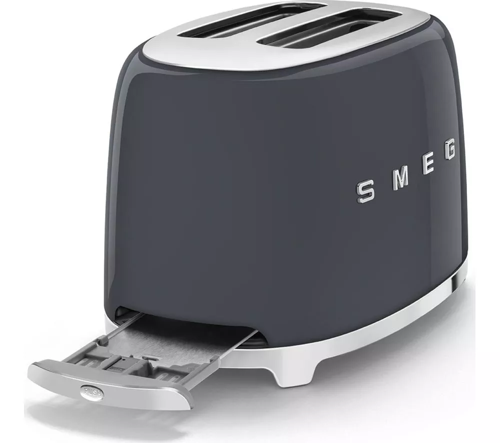 SMEG TSF01GRUK 2-Slice Toaster - Slate Grey