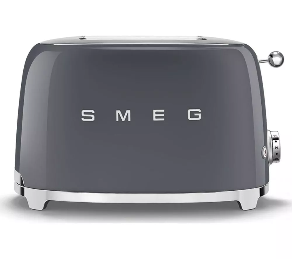 SMEG TSF01GRUK 2-Slice Toaster - Slate Grey