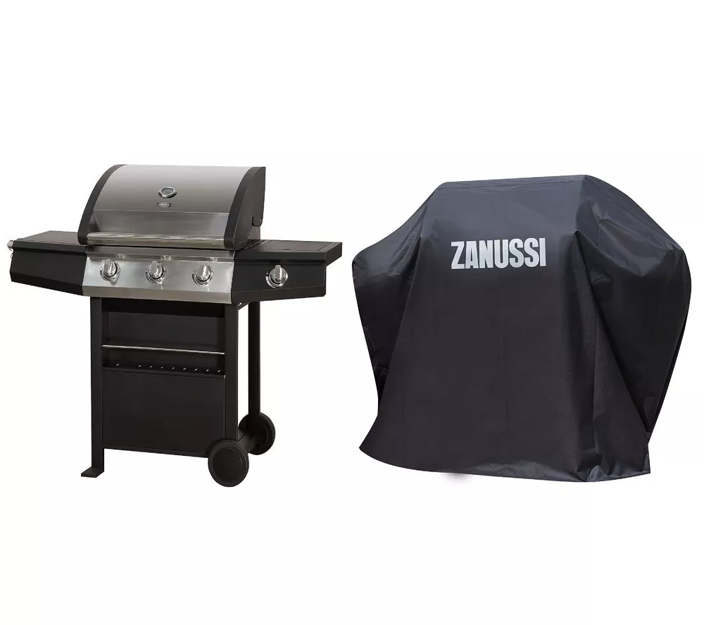 ZANUSSI ZGBBQ3B01-C 3 Burner Grill Gas BBQ - Black