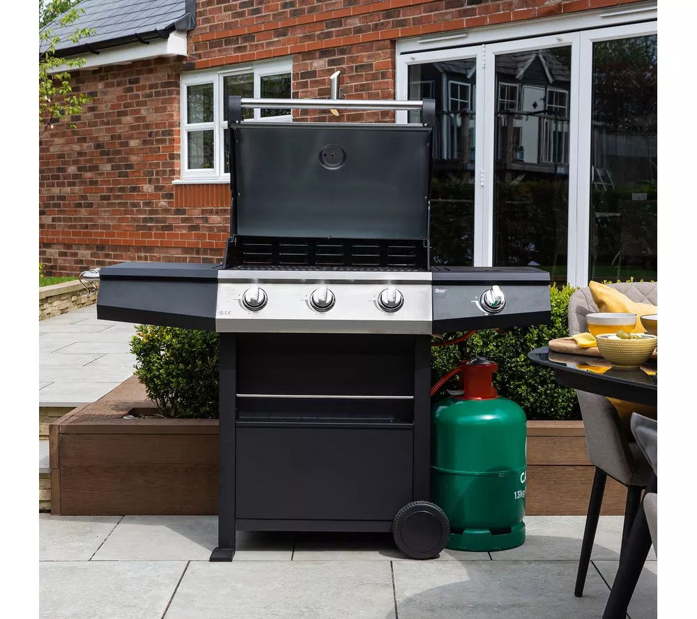 ZANUSSI ZGBBQ3B01-C 3 Burner Grill Gas BBQ - Black