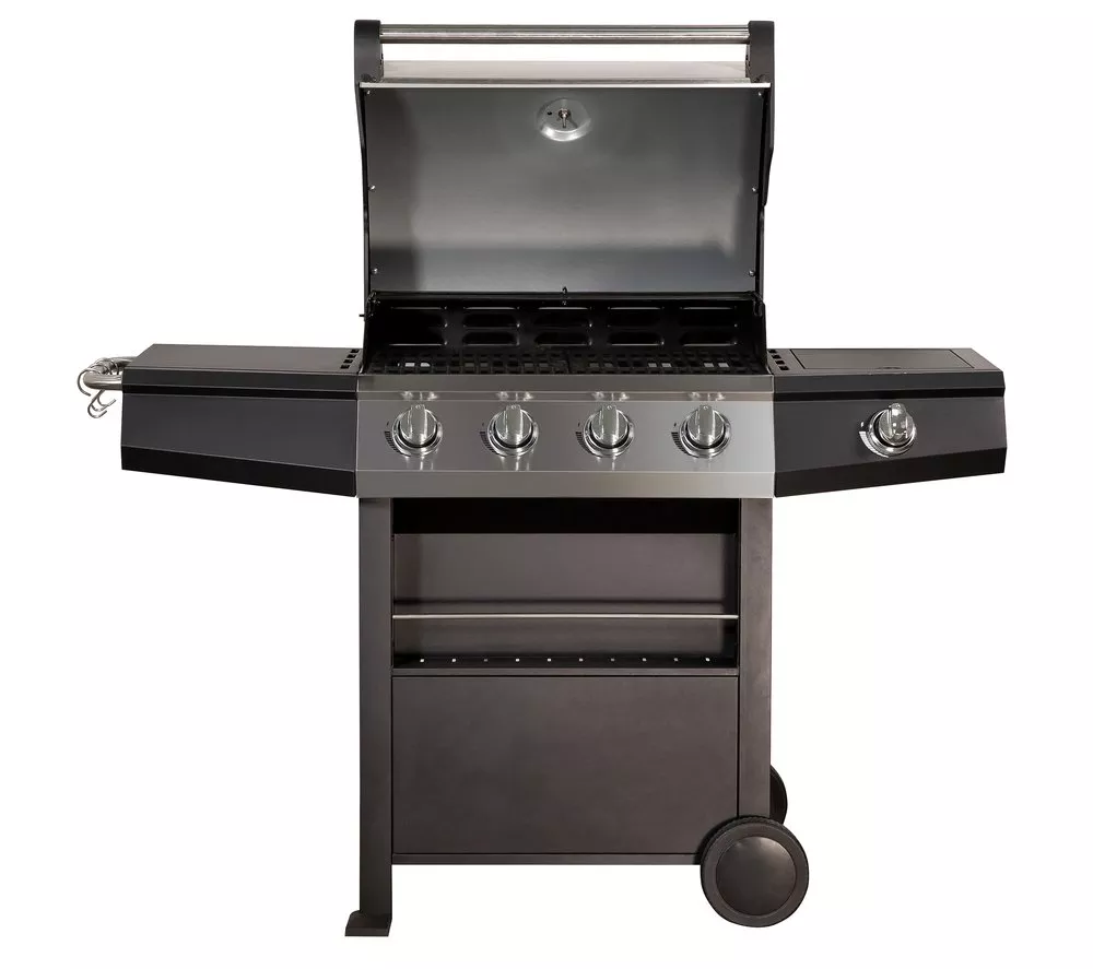 ZANUSSI ZGBBQ4B01-C 4 Burner Grill Gas BBQ - Black