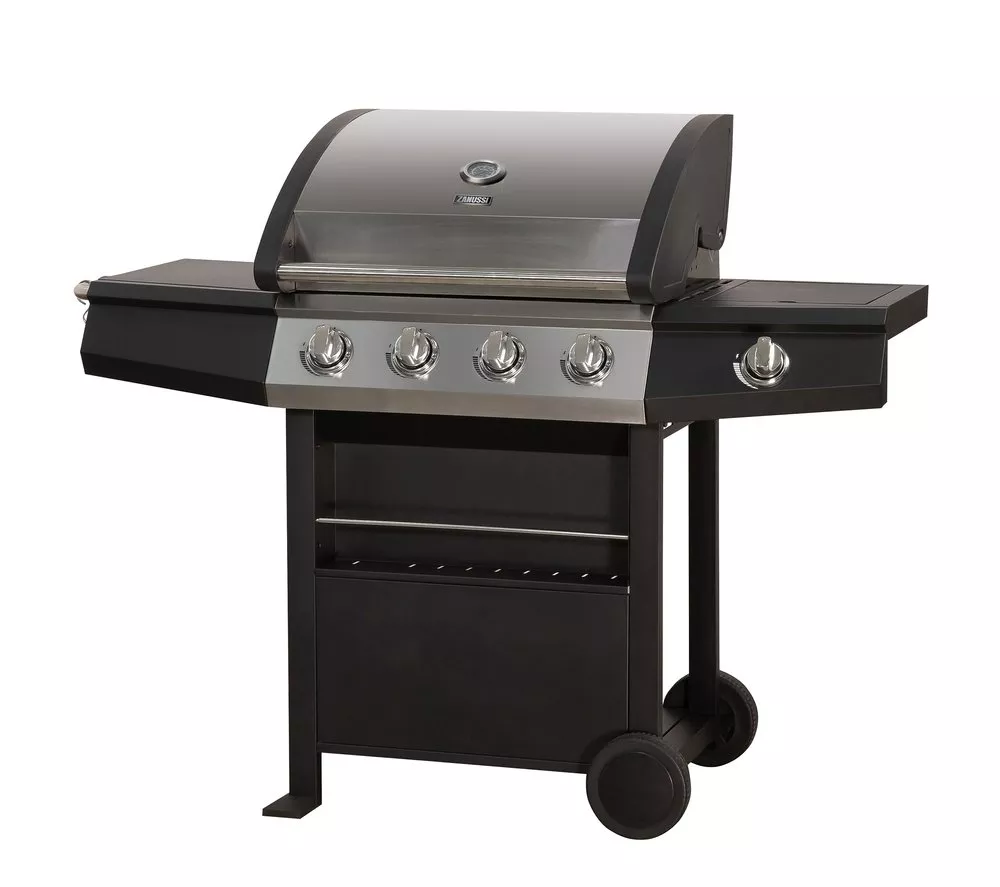 ZANUSSI ZGBBQ4B01-C 4 Burner Grill Gas BBQ - Black