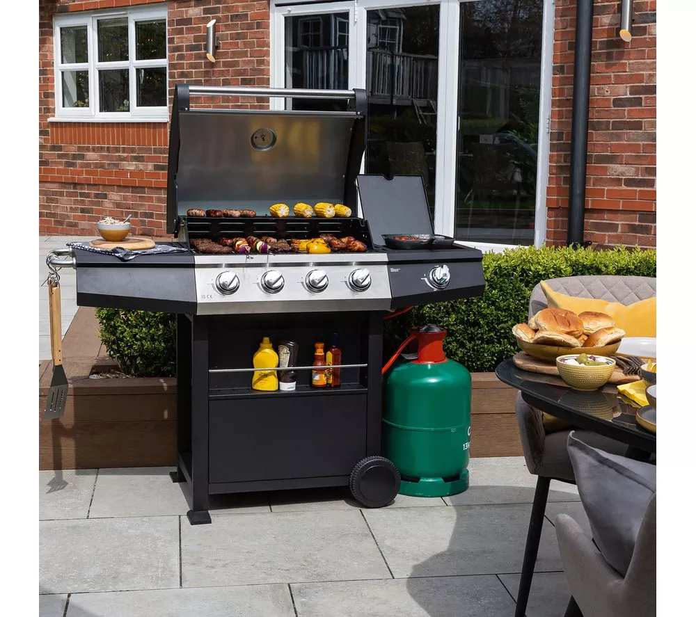ZANUSSI ZGBBQ4B01-C 4 Burner Grill Gas BBQ - Black
