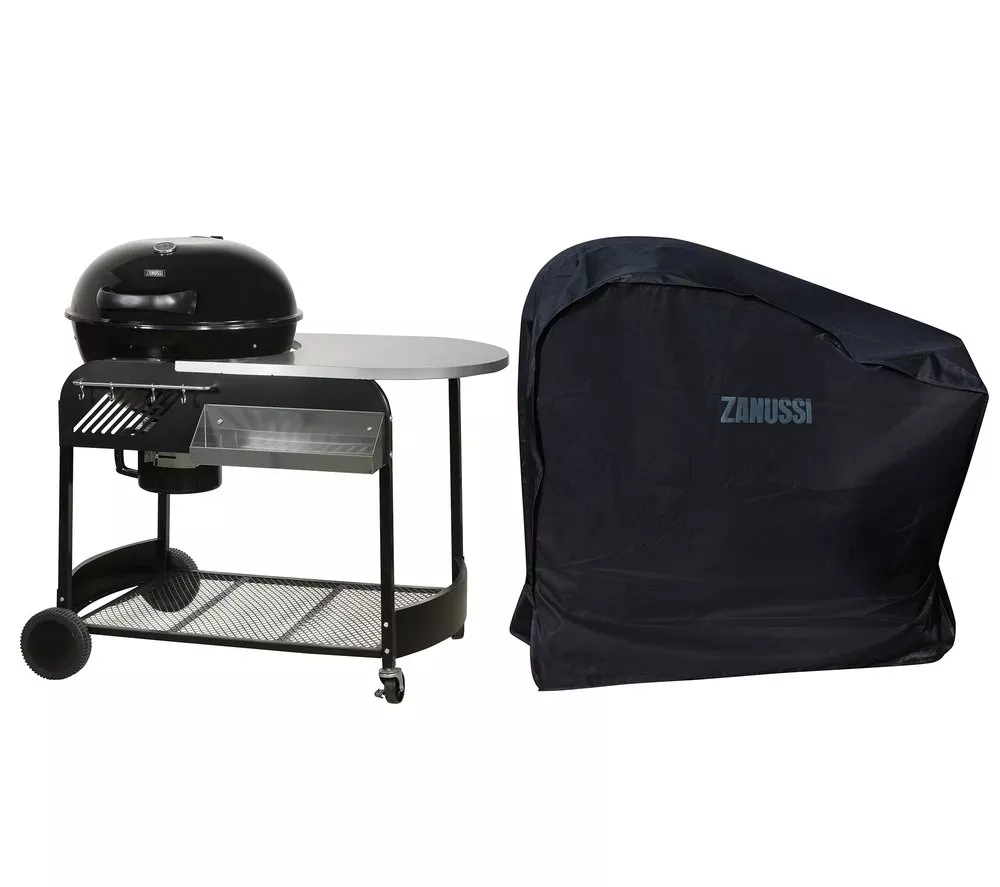 ZANUSSI ZCBBQ22TK-C Trolley Kettle Charcoal BBQ - Black & Grey