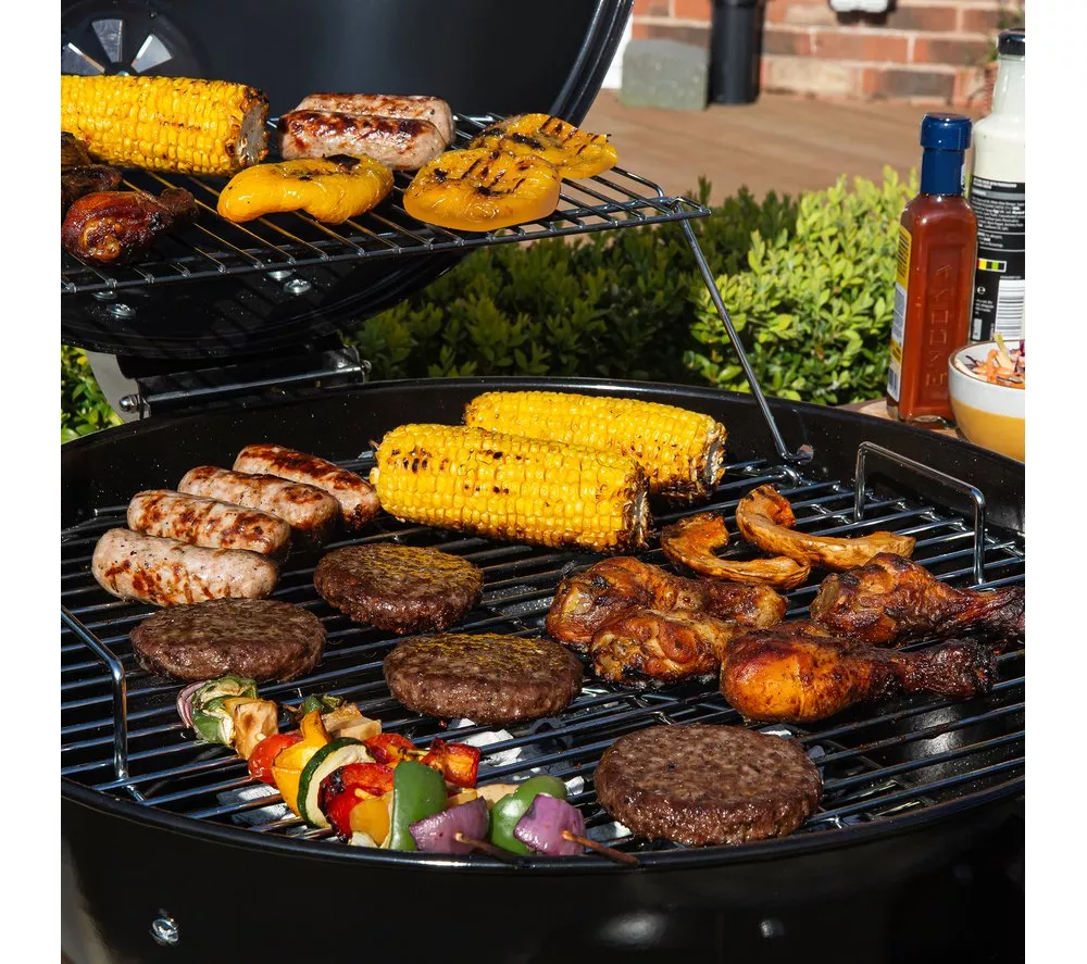ZANUSSI ZCBBQ22TK-C Trolley Kettle Charcoal BBQ - Black & Grey