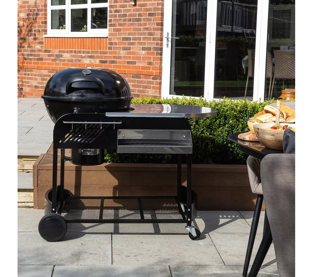 ZANUSSI ZCBBQ22TK-C Trolley Kettle Charcoal BBQ - Black & Grey