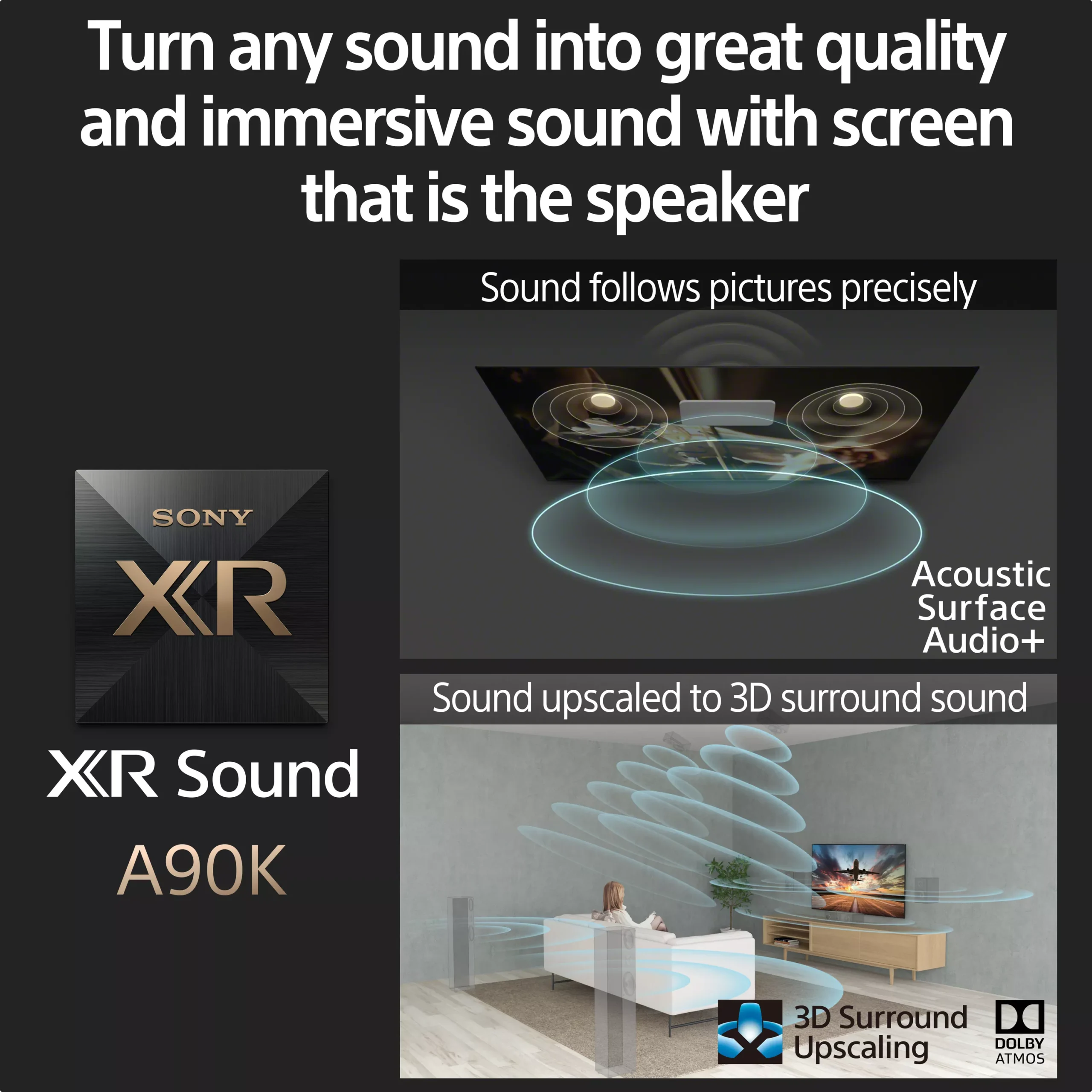 SONY BRAVIA XR-42A90KU 42" Smart 4K Ultra HD HDR OLED TV with Google TV & Assistant