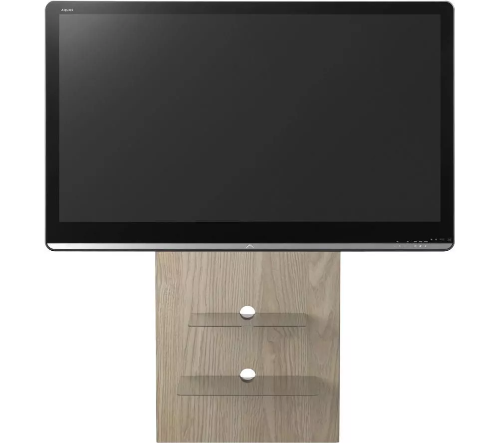 ALPHASON Mercury 600 mm TV Stand with Bracket - Light Oak